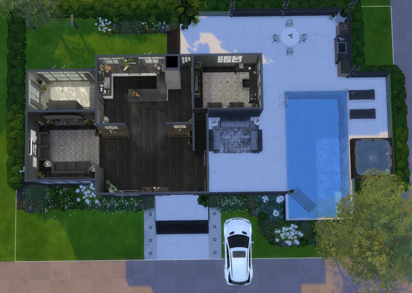 Modern Family Home 3 sims 4 cc modern family home 4