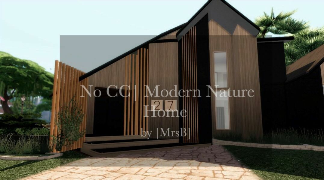 Modern Nature Home |CC Free By Mrsbarbiex3 1 Modern Nature Home |CC Free By Mrsbarbiex3 Sims 4 CC