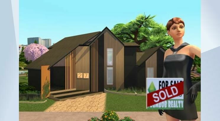 Modern Nature Home |CC Free By Mrsbarbiex3 2 sims 4 cc modern nature home cc free by mrsbarbiex3 2