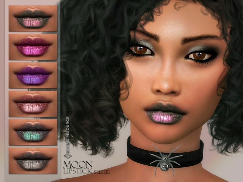 Moon Lipstick N32 By Suzue 1 Moon Lipstick N32 By Suzue Sims 4 CC