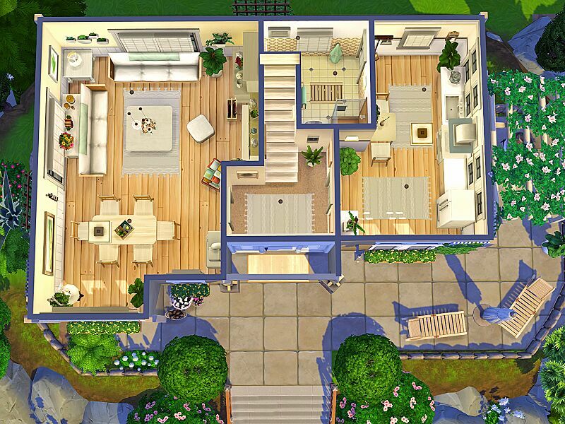 Nature Lover Cottage – NO CC By Flubs79 2 sims 4 cc nature lover cottage no cc by flubs79 7