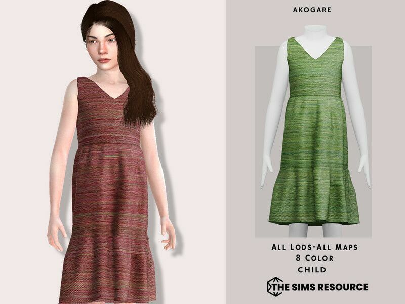 Nora Dress Sims 4 / Everyday 1 Nora Dress Sims 4 / Everyday Sims 4 CC