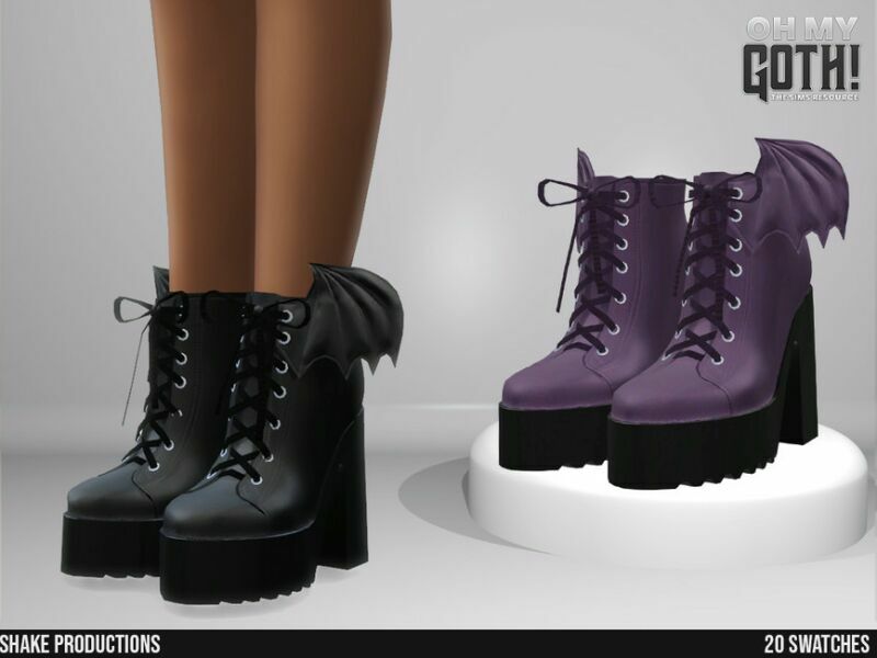 OH MY Goth! High Heel Boots 1 By Shakeproductions 1 OH MY Goth! High Heel Boots 1 By Shakeproductions Sims 4 CC