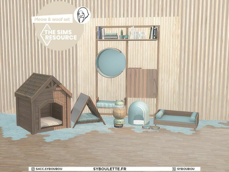 Patreon Early Release – Meow And Woof SET By Syboubou 1 Patreon Early Release – Meow And Woof SET By Syboubou Sims 4 CC