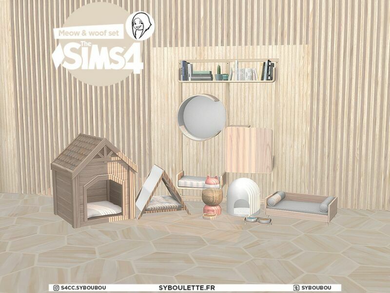 Patreon Early Release – Meow And Woof SET By Syboubou 7 sims 4 cc patreon early release meow and woof set by syboubou 2