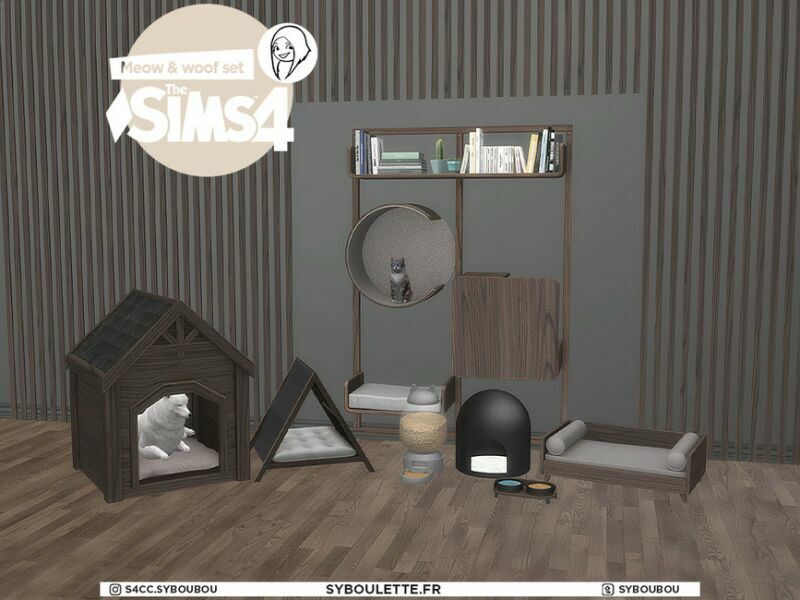 Patreon Early Release – Meow And Woof SET By Syboubou 5 sims 4 cc patreon early release meow and woof set by syboubou 4