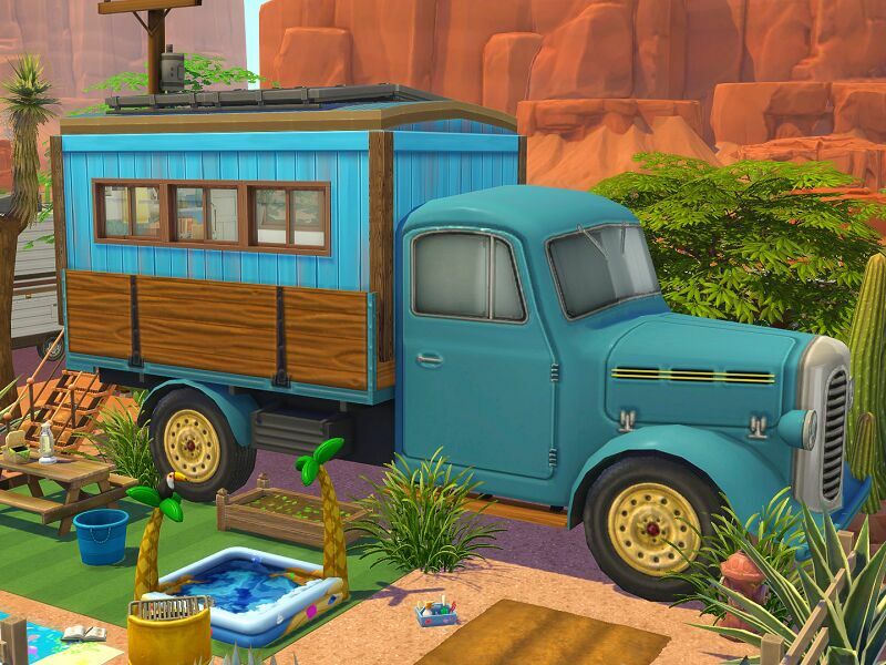 Pickup Truck Tiny Home – NO CC By Flubs79 1 Pickup Truck Tiny Home – NO CC By Flubs79 Sims 4 CC