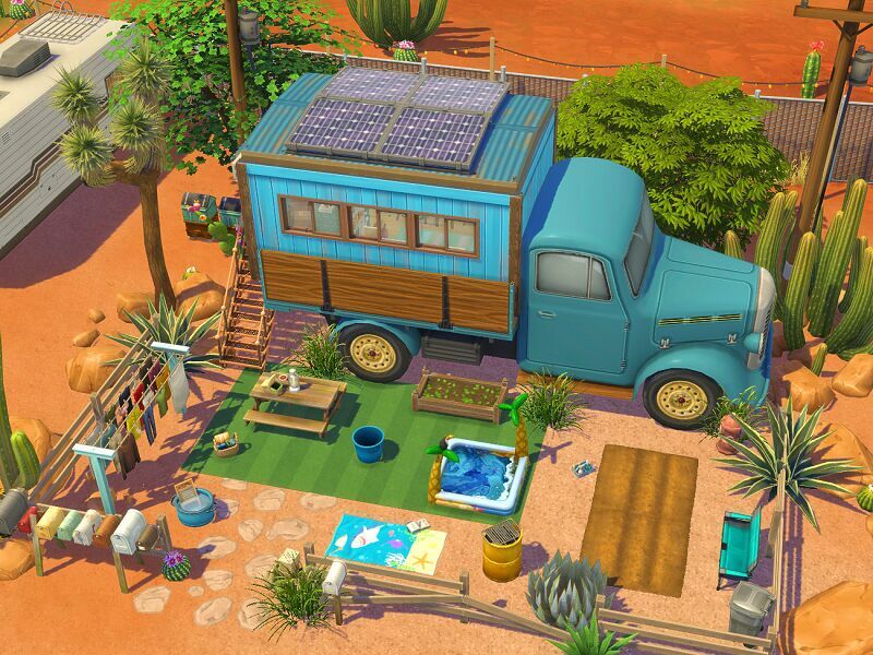 Pickup Truck Tiny Home – NO CC By Flubs79 7 sims 4 cc pickup truck tiny home no cc by flubs79 2