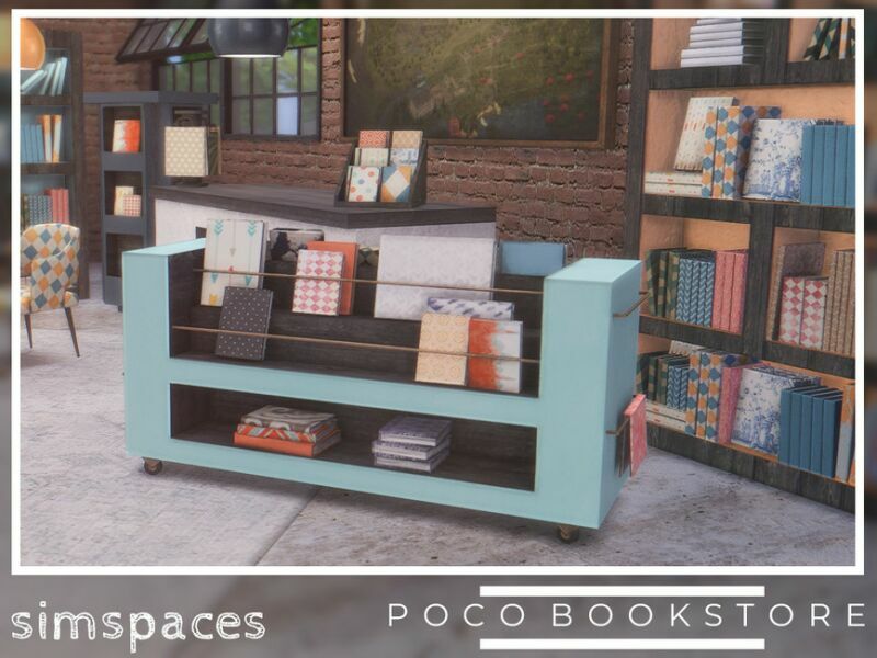 Poco Bookstore – Part 2 By Simspaces 1 Poco Bookstore – Part 2 By Simspaces Sims 4 CC