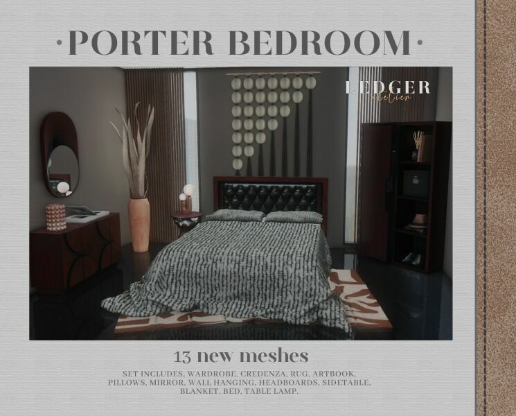 Porter Bedroom 1 Porter Bedroom Sims 4 CC