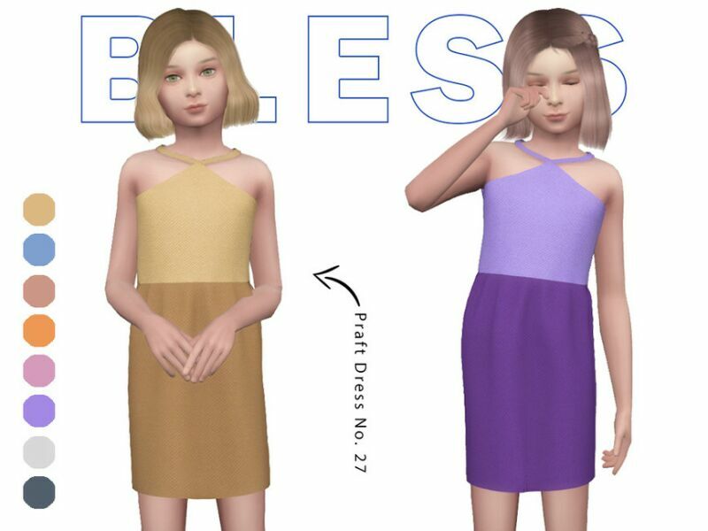 Praft Dress NO. 27 By Praft 1 Praft Dress NO. 27 By Praft Sims 4 CC
