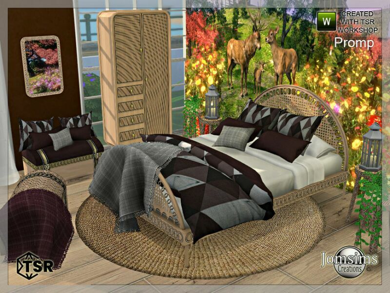 Promp Bedroom By Jomsims 7 sims 4 cc promp bedroom by jomsims 2