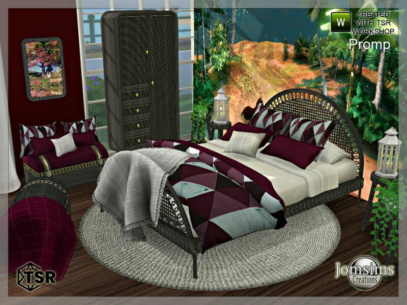 Promp Bedroom By Jomsims 5 sims 4 cc promp bedroom by jomsims 4