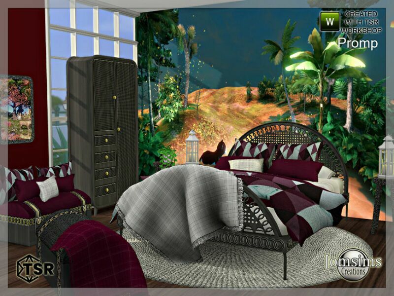 Promp Bedroom By Jomsims 2 sims 4 cc promp bedroom by jomsims 6