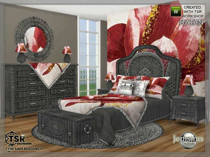 Ratan Bedroom By Jomsims 5 sims 4 cc ratan bedroom by jomsims 4