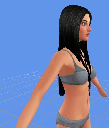 Realistic Texture Hair ( Long Hair Version / Mesh Edited By ME In Blender ) By Rubicitaaya 7 sims 4 cc realistic texture hair long hair version mesh edited by me in blender by rubicitaaya 2