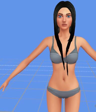 Realistic Texture Hair ( Long Hair Version / Mesh Edited By ME In Blender ) By Rubicitaaya 8 sims 4 cc realistic texture hair long hair version mesh edited by me in blender by rubicitaaya 3