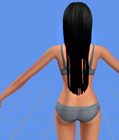 Realistic Texture Hair ( Long Hair Version / Mesh Edited By ME In Blender ) By Rubicitaaya 4 sims 4 cc realistic texture hair long hair version mesh edited by me in blender by rubicitaaya 5