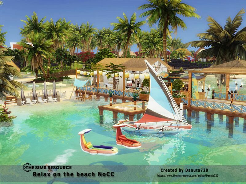 Relax ON The Beach Nocc By Danuta720 1 Relax ON The Beach Nocc By Danuta720 Sims 4 CC