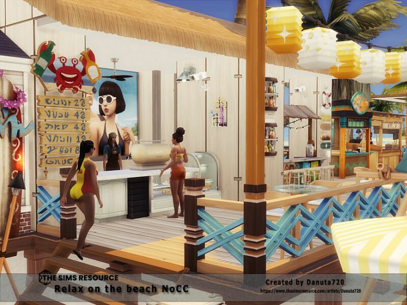 Relax ON The Beach Nocc By Danuta720 5 sims 4 cc relax on the beach nocc by danuta720 4