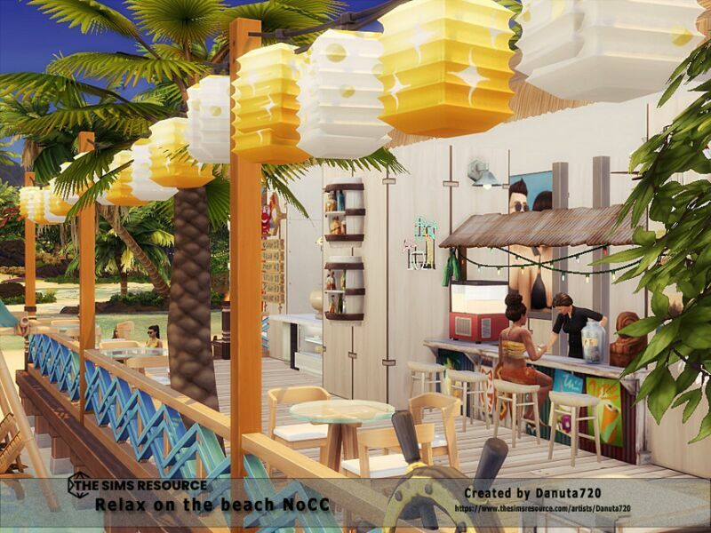 Relax ON The Beach Nocc By Danuta720 4 sims 4 cc relax on the beach nocc by danuta720 5