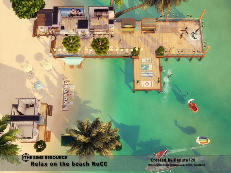 Relax ON The Beach Nocc By Danuta720 3 sims 4 cc relax on the beach nocc by danuta720 6