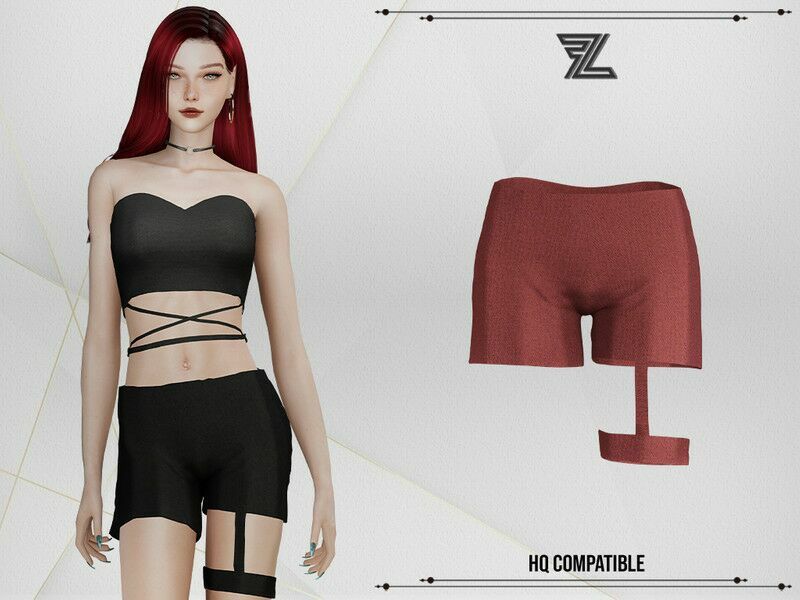Rhea SET Shorts By Forlima 1 Rhea SET Shorts By Forlima Sims 4 CC