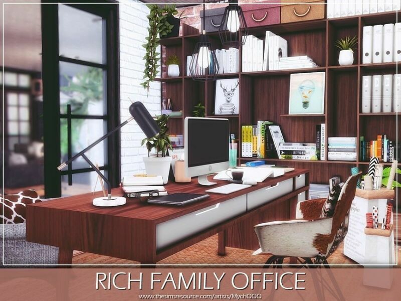Rich Family Office By Mychqqq 1 Rich Family Office By Mychqqq Sims 4 CC