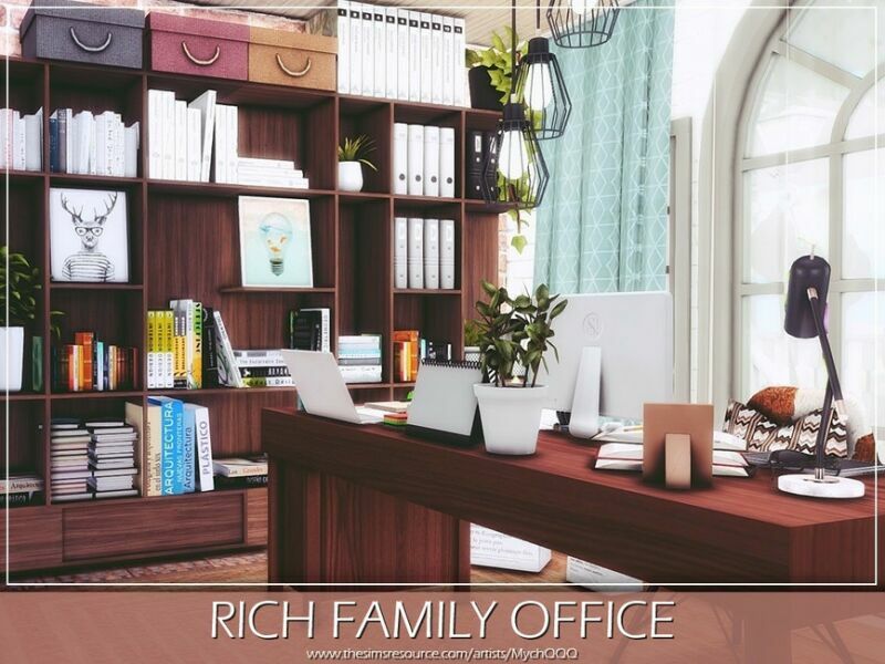 Rich Family Office By Mychqqq 4 sims 4 cc rich family office by mychqqq 4
