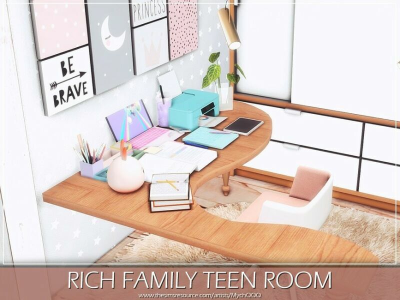 Rich Family Teen Room By Mychqqq 4 sims 4 cc rich family teen room by mychqqq 5