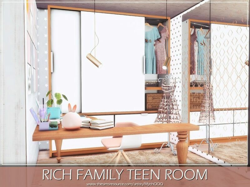 Rich Family Teen Room By Mychqqq 3 sims 4 cc rich family teen room by mychqqq 6