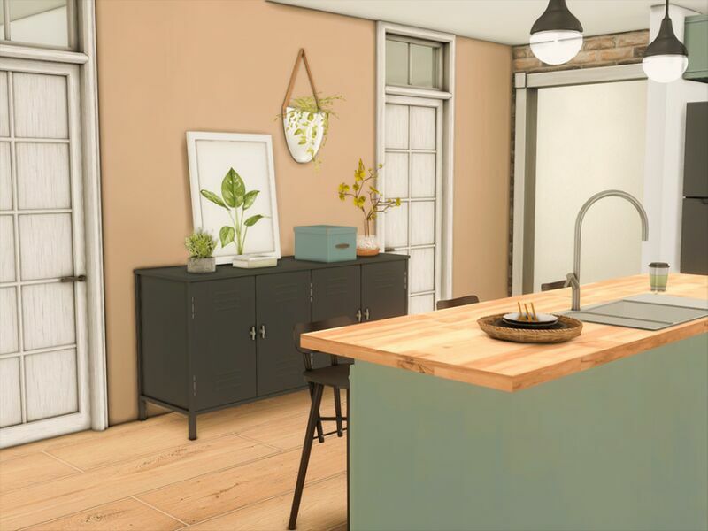 Sage Kitchen + Dining (TSR Only CC) By Xogerardine 2 sims 4 cc sage kitchen dining tsr only cc by xogerardine 4