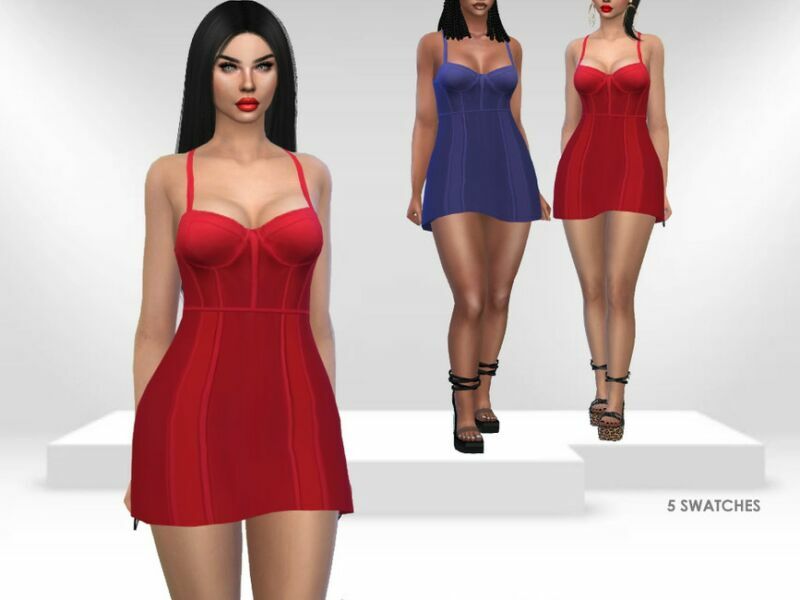 Sania Dress By Puresim 1 Sania Dress By Puresim Sims 4 CC
