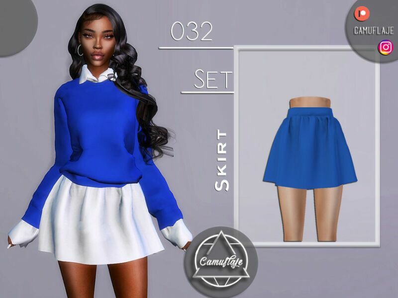 SET 032 – Skirt By Camuflaje 1 SET 032 – Skirt By Camuflaje Sims 4 CC