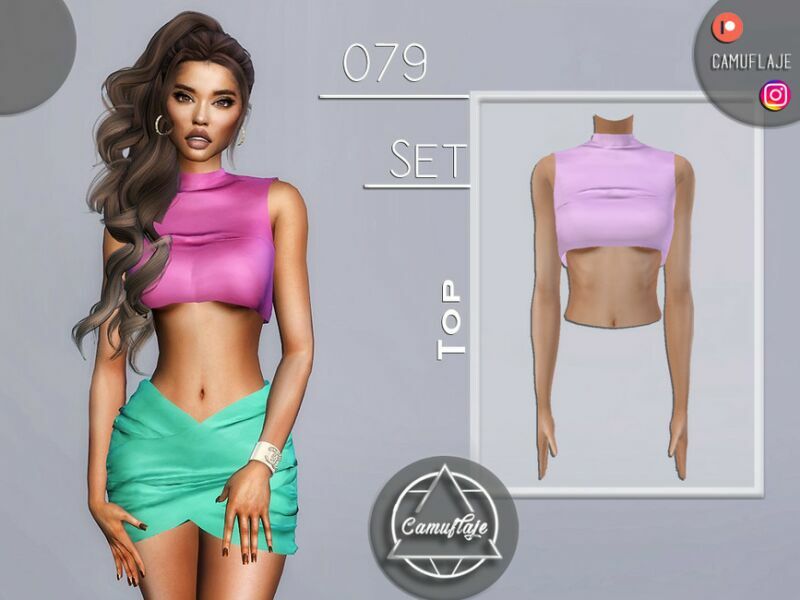 SET 079 – TOP By Camuflaje 1 SET 079 – TOP By Camuflaje Sims 4 CC
