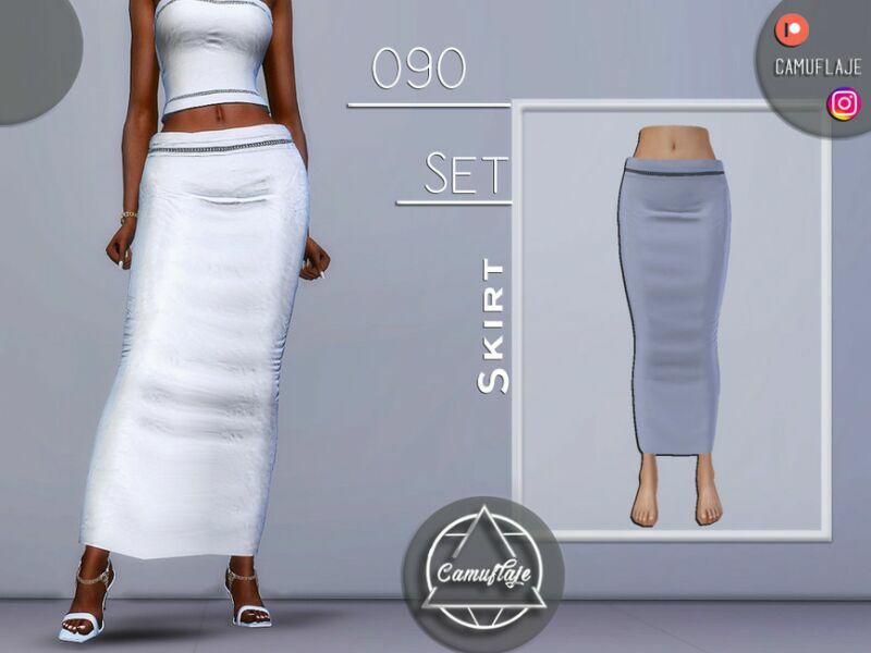 SET 090 – Skirt By Camuflaje 1 SET 090 – Skirt By Camuflaje Sims 4 CC