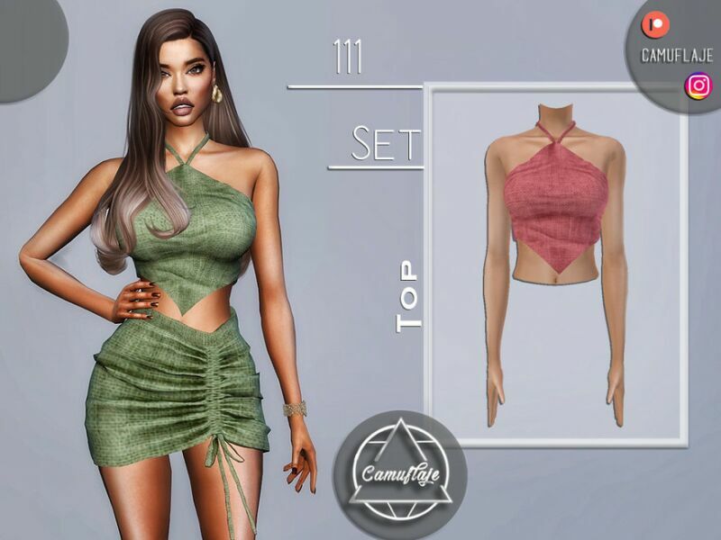 SET 111 – TOP By Camuflaje 1 SET 111 – TOP By Camuflaje Sims 4 CC