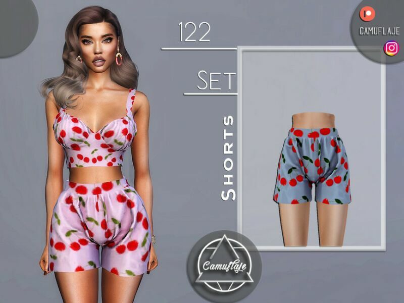 SET 122 – Shorts By Camuflaje 1 SET 122 – Shorts By Camuflaje Sims 4 CC