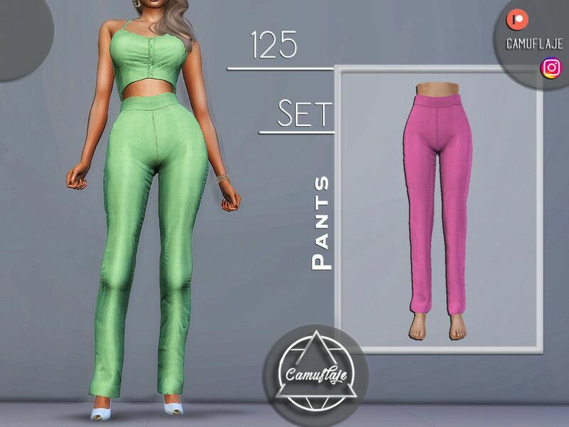 SET 125 – Pants By Camuflaje 1 SET 125 – Pants By Camuflaje Sims 4 CC