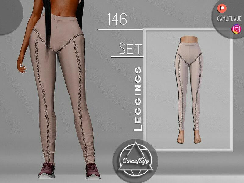 SET 146 – Leggings By Camuflaje 1 SET 146 – Leggings By Camuflaje Sims 4 CC