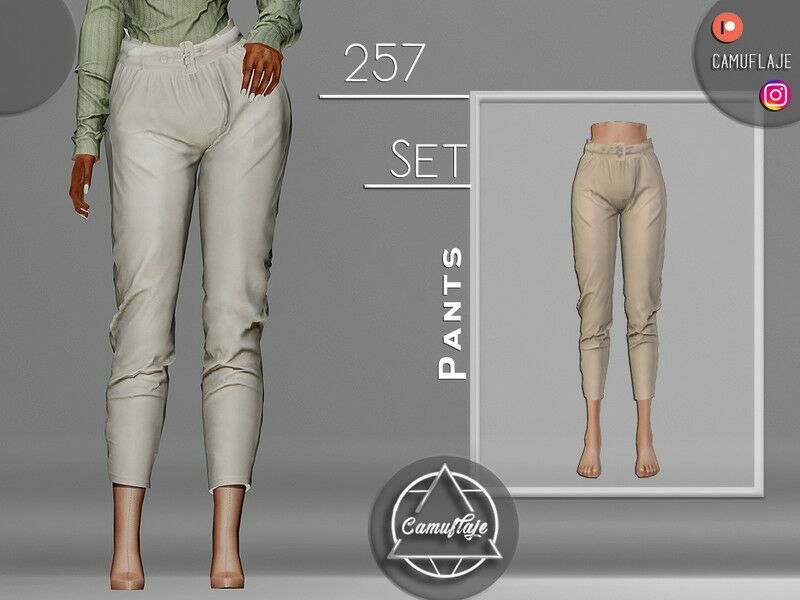SET 257 – Pants By Camuflaje 1 SET 257 – Pants By Camuflaje Sims 4 CC