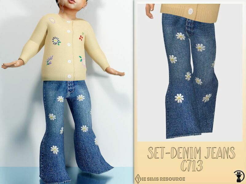 Set-Denim Jeans C713 By Turksimmer 1 Set-Denim Jeans C713 By Turksimmer Sims 4 CC