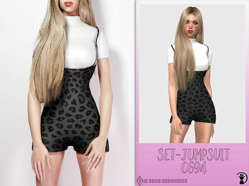 Set-Jumpsuit C694 By Turksimmer 1 Set-Jumpsuit C694 By Turksimmer Sims 4 CC