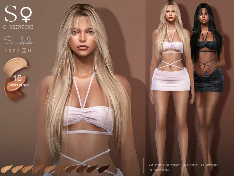 Shine Colorful Female Skintone By S-Club By S-Club 1 Shine Colorful Female Skintone By S-Club By S-Club Sims 4 CC
