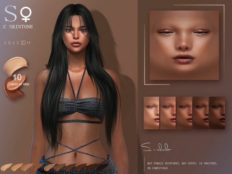 Shine Colorful Female Skintone By S-Club By S-Club 2 sims 4 cc shine colorful female skintone by s club by s club 2