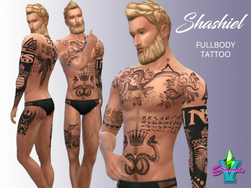 Simmiev Shashiel FB Tattoo By Simmiev 1 Simmiev Shashiel FB Tattoo By Simmiev Sims 4 CC