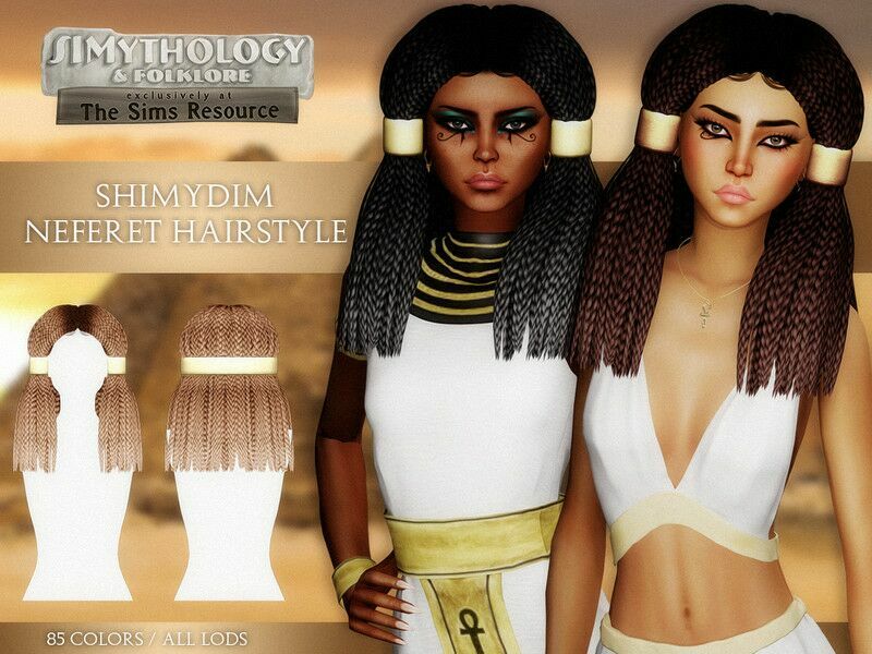 Simythology Neferet Hairstyle By Shimydim 1 Simythology Neferet Hairstyle By Shimydim Sims 4 CC