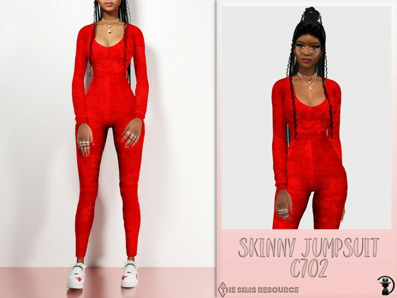Skinny Jumpsuit C702 By Turksimmer 1 Skinny Jumpsuit C702 By Turksimmer Sims 4 CC