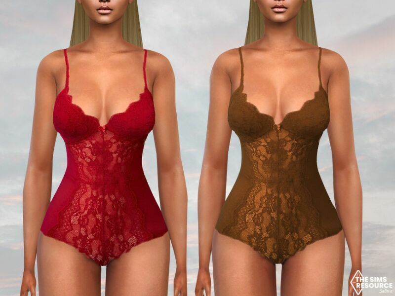 Sleeping Lace Bodysuit By Saliwa 1 Sleeping Lace Bodysuit By Saliwa Sims 4 CC