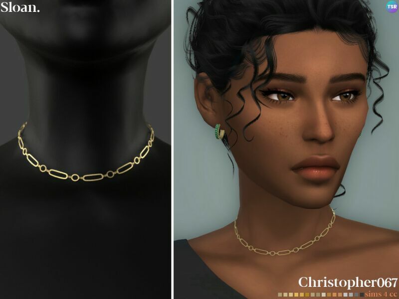 Sloan Necklace By Christopher067 1 Sloan Necklace By Christopher067 Sims 4 CC